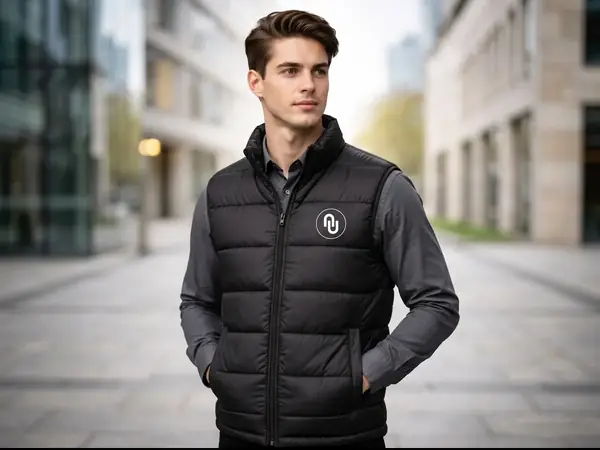 Colete corporativo masculino personalizado