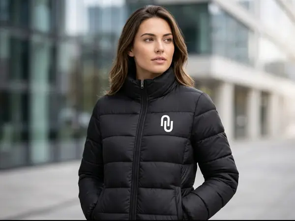 Jaqueta feminina de inverno personalizada — Uniformes de Inverno