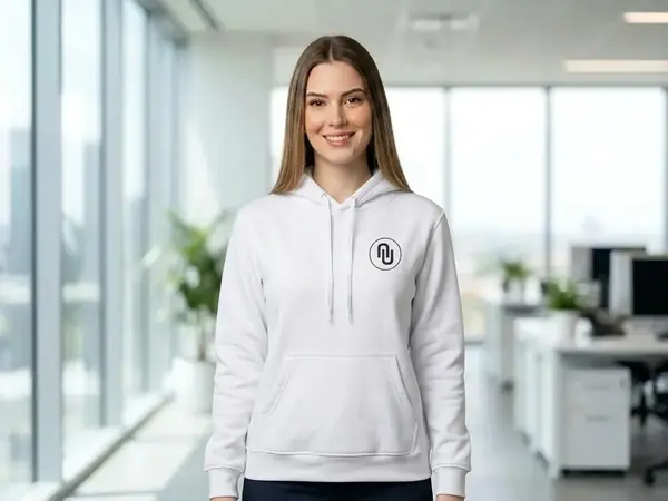 Moletom Feminino personalizado com capuz e bolso canguru